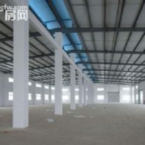 德清新市独门独院8000方单层钢结构带行车厂房，租价21块，